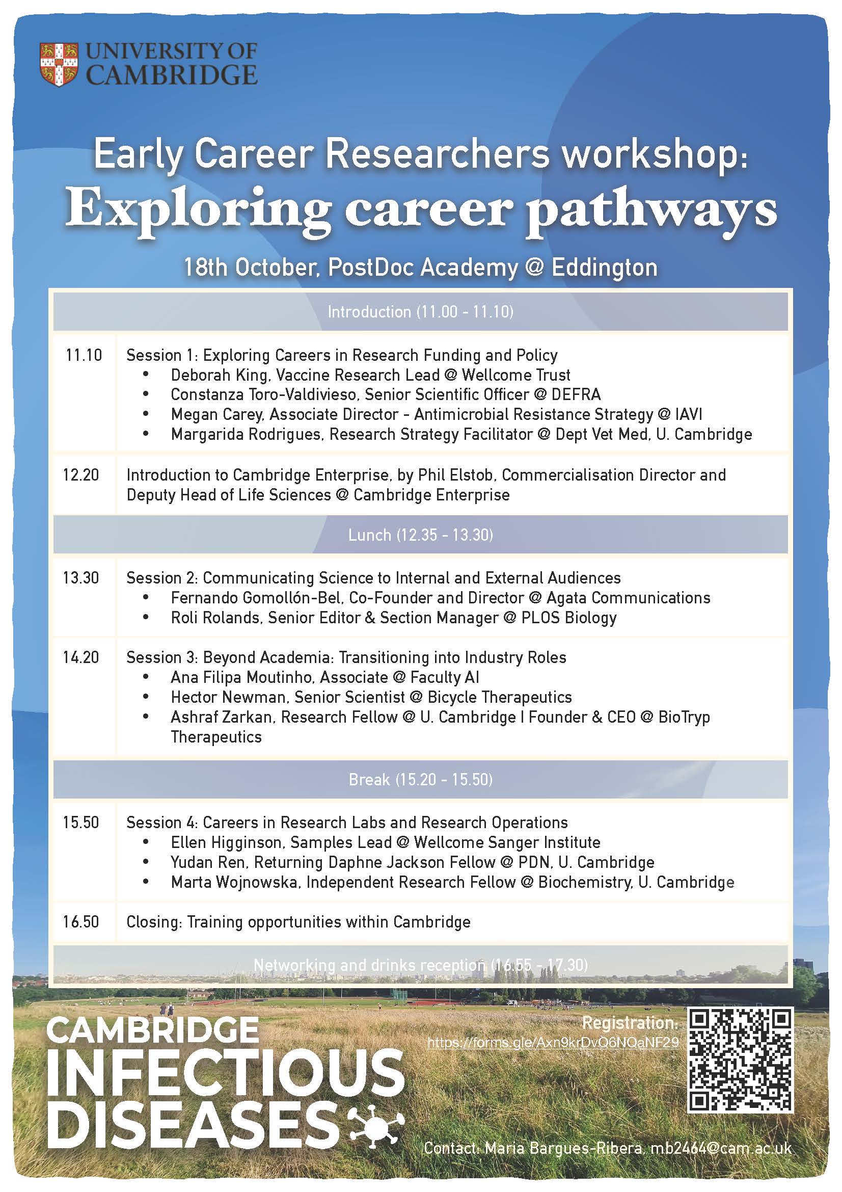 Cambridge Infectious Diseases ECR event: Exploring Career Pathways Cambridge Infectious Diseases ECR event: Exploring Career Pathways
