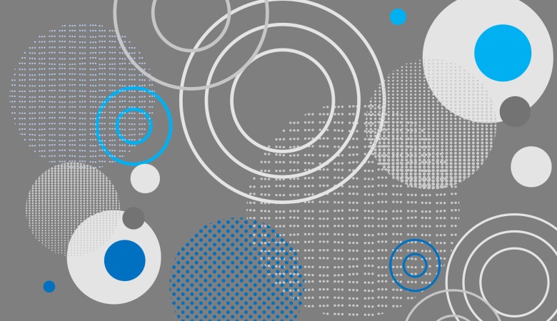 Circles grey blue