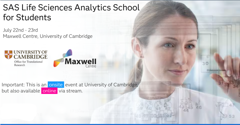 SAS Life Sciences Analytics Summer School