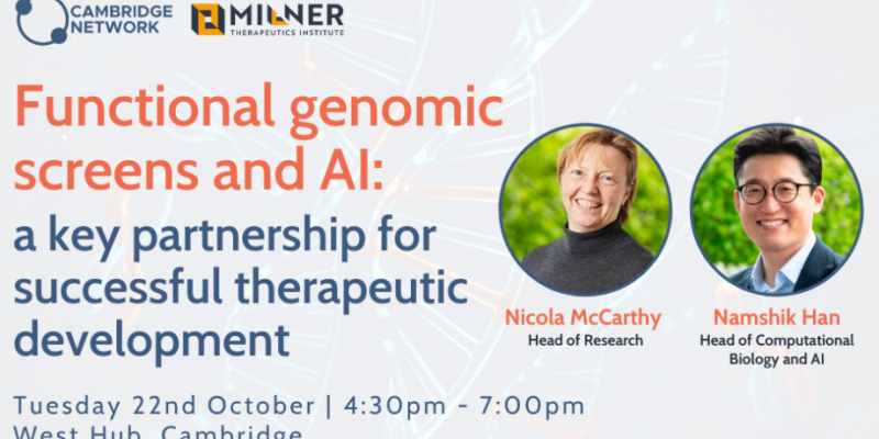 Functional genomic screens and AI: a key partnership for successful therapeutic development